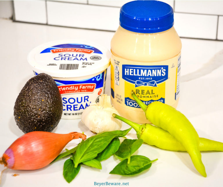 The ingredients are simple to make an aioli. This avocado garlic aioli is so easy to make and is