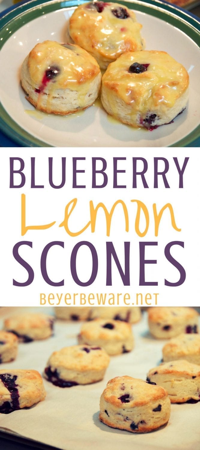 Blueberry Lemon Scones are the perfect spring breakfast or treat with your morning coffee or afternoon tea. These blueberry scones are flaky and flavorful with the hint of lemon flavor.