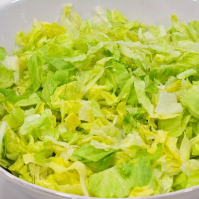 chopped iceberg lettuce for taco salad
