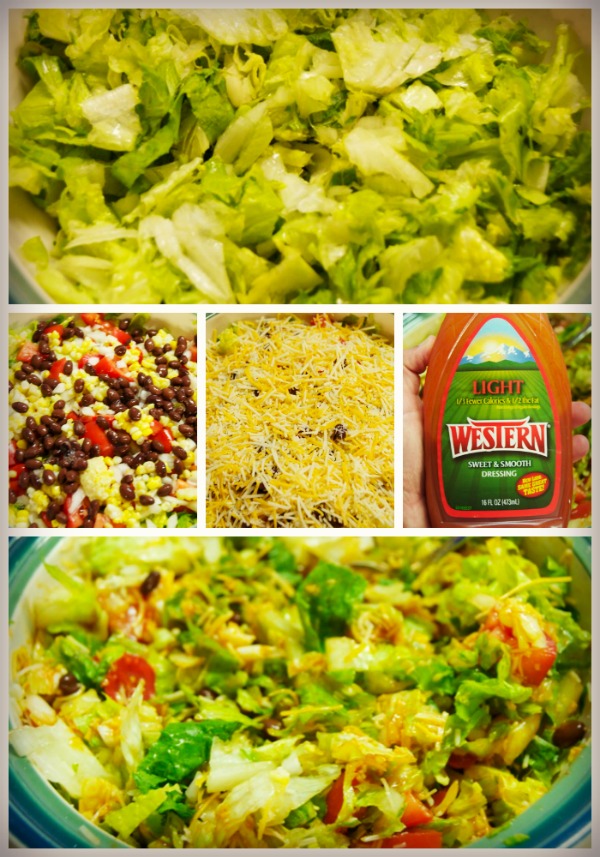 taco salad - lettuce base