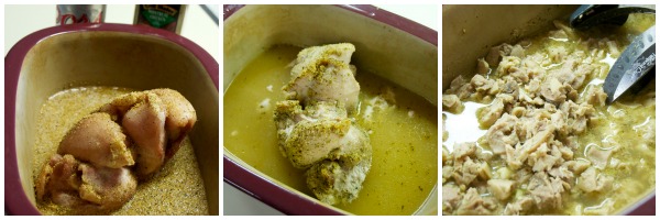 Cooking Chicken in deep covered baker