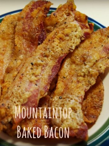 Mountaintop baked bacon