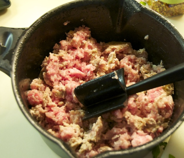 microwaving ground meat