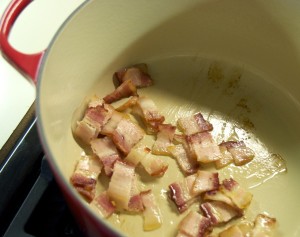 bacon frying