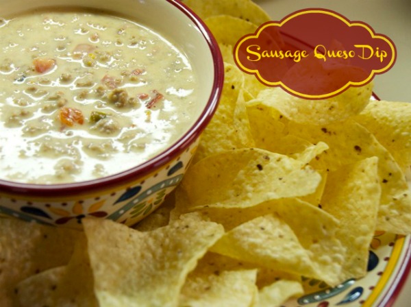 Sausage Queso Dip and Chips