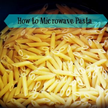 how to microwave pasta