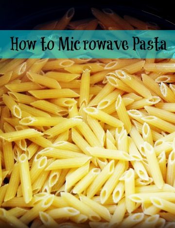 how to microwave pasta