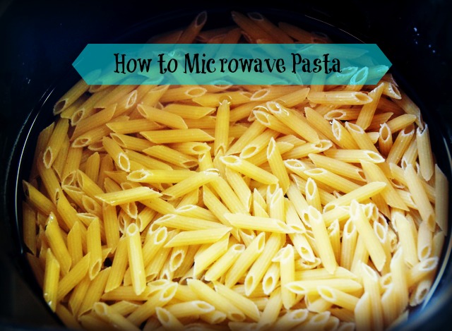 how to microwave pasta