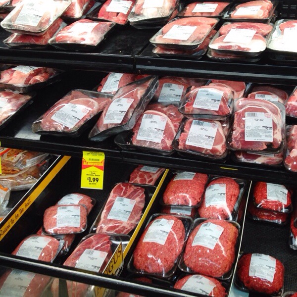 grocery store meat section