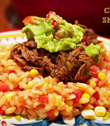 Chipotle shredded beef risotto