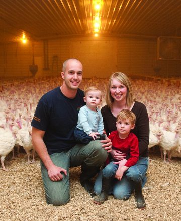 Turkey farm family from Iowa