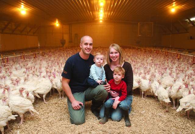 Turkey farm family from Iowa