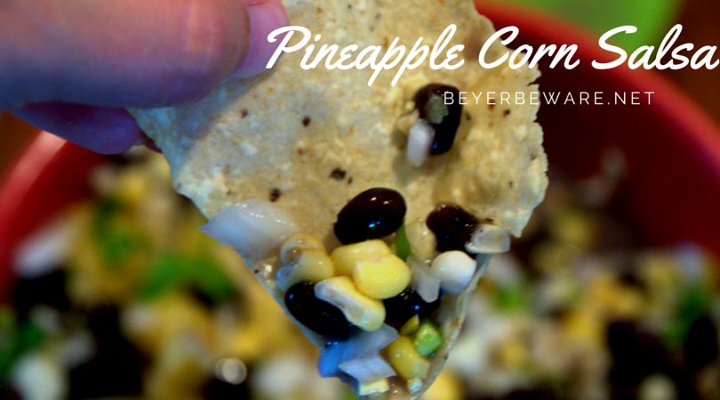The sweet and savory flavors of this pineapple corn salsa recipe gives is nothing short of addicting.
