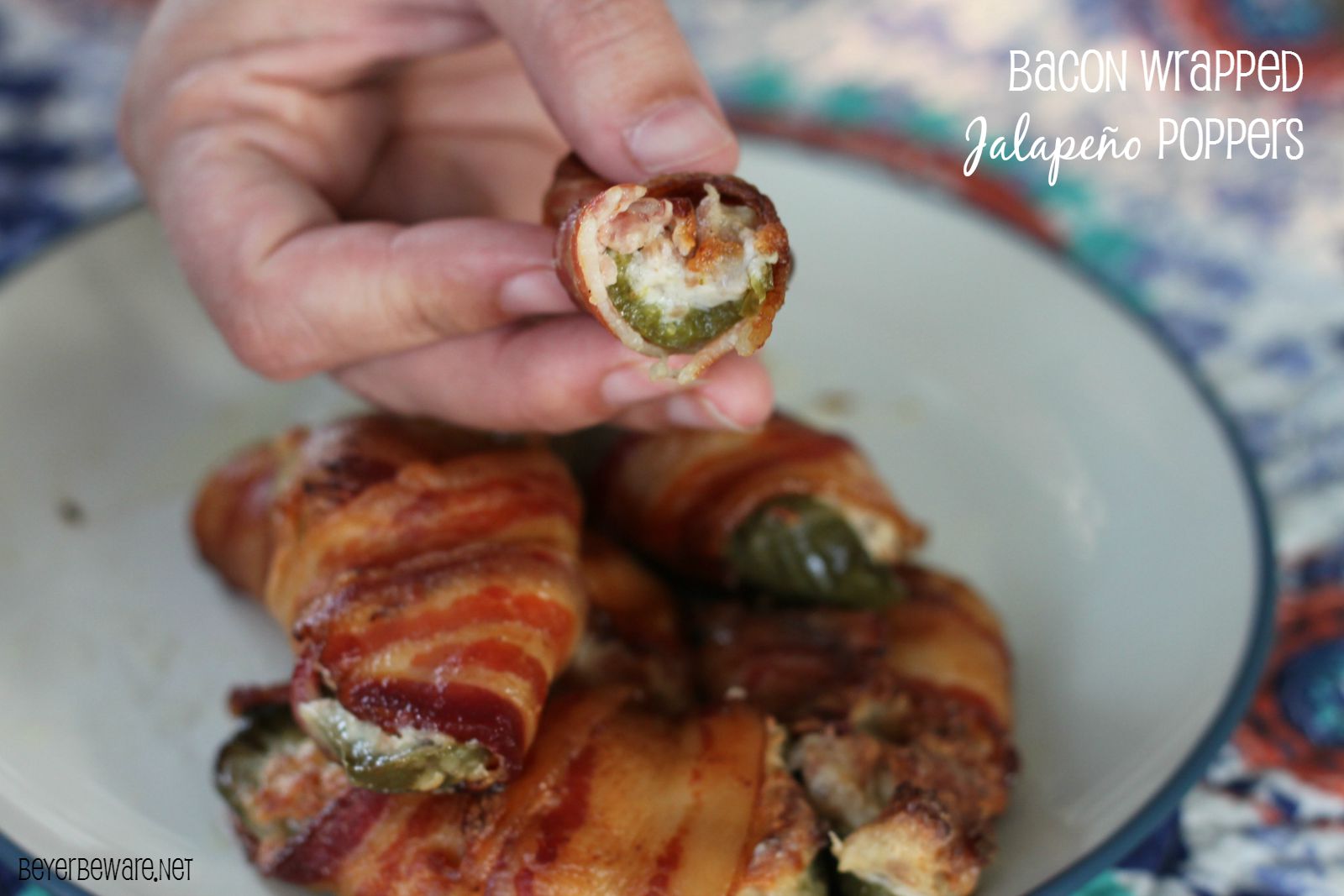 These bacon wrapped jalapeno poppers have 5 ingredients and sure to be a hit at your next tailgate or party.