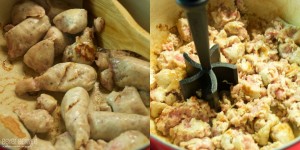 If a recipe calls for ground pork, brats can be used in place of ground pork. Just remove the meat from the casings.