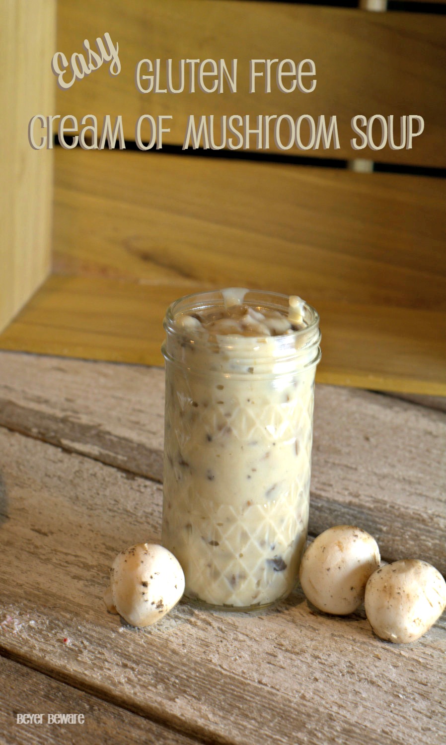This easy Gluten Free Cream of Mushroom Soup recipe is now a staple in my cooking for any recipe that calls for cream of mushroom soup.