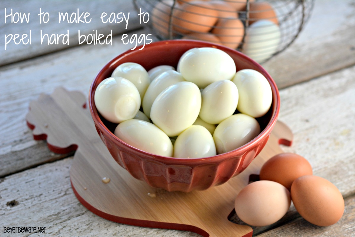 How to make easy to peel hard boiled eggs