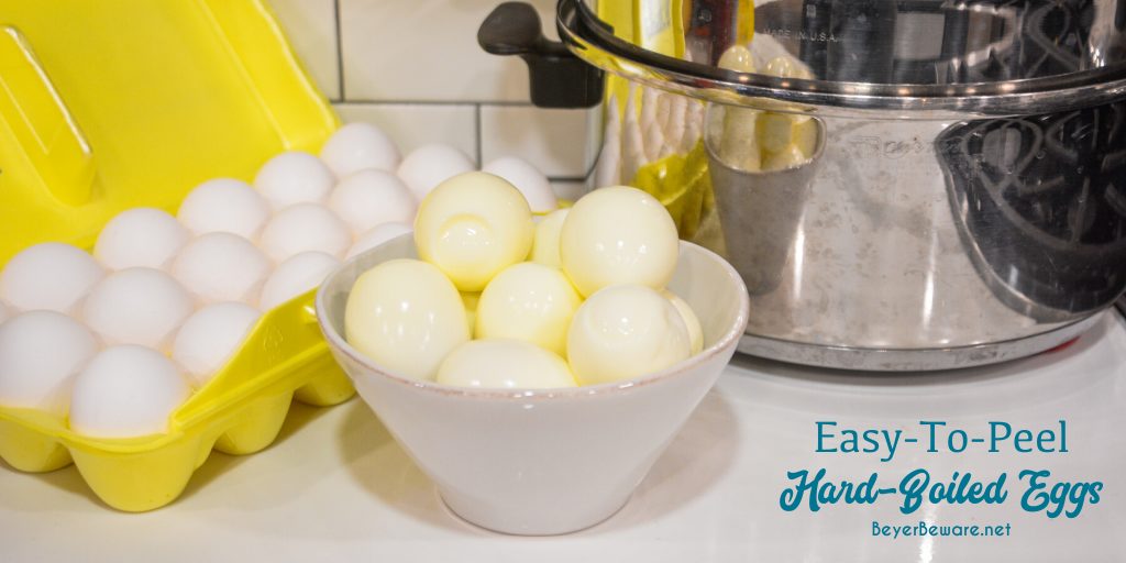 How to make easy to peel hard-boiled eggs? There are a lot of tricks to easy to peel eggs. Here is the full-proof secret for easy to peel eggs with no green yolks too. 