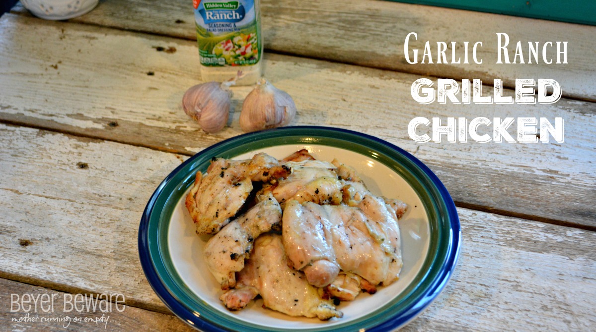 Garlic Ranch Chicken recipe gives you juicy, flavorful grilled or baked chicken.