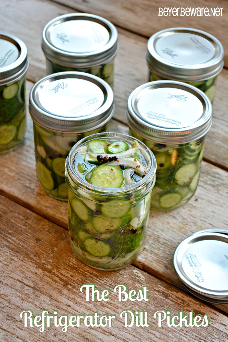 These easy refrigerator dill pickles are quick to make and will disappear out of your fridge just as fast.