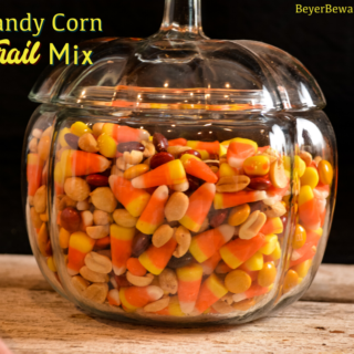 Candy corn trail mix has a combination of fall candy flavors that is just like a chocolate payday bar with the candy corn, peanut, and m&m trail mix. Nothing says, "Hello Fall!" quite like this candy corn snack mix.