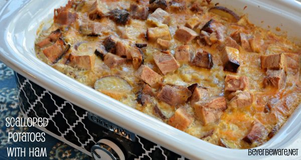 Crock Pot Scalloped Potatoes with Ham recipe is simple to put together and will be a great comforting meal.