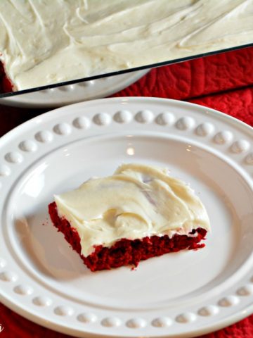 If you love red velvet cake and brownies, this red velvet cake mix brownies recipe a collision of favorites topped with an easy cream cheese icing.