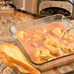 This creamy, cheesy, spicy crock pot sausage tortellini soup is perfect for a weeknight when you need filling meal waiting for you when you get home.
