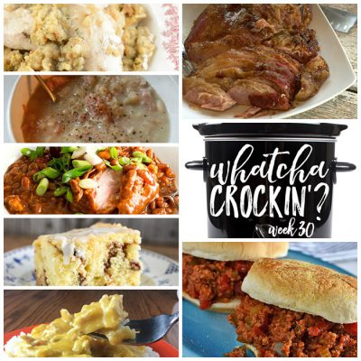 This week's Whatcha Crockin' crock pot recipes include Crock Pot Simple Ham and Bean Soup, Crock Pot Cheesy Chicken and Rice, Crock Pot Chicken and Stuffing Casserole, Crock Pot Coffee Cake, Crock Pot Whisky and Apricot Glazed Ham, Slow Cooker Sloppy Joes, Easy Slow Cooked Country Ribs and Barbecue Beans and much more!