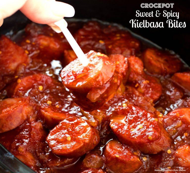 This week's Whatcha Crockin' crock pot recipes include Crockpot Sweet and Spicy Kielbasa Bites, Crock Pot Teriyaki Chicken Thighs, Crock Pot Unstuffed Cabbage Soup, Slow Cooker Santa Fe Omelet, Crock Pot Blueberry Dump Cake, Slow Cooker Honey BBQ Wings, Beer Braised Crock Pot Pork Carnitas and much more!