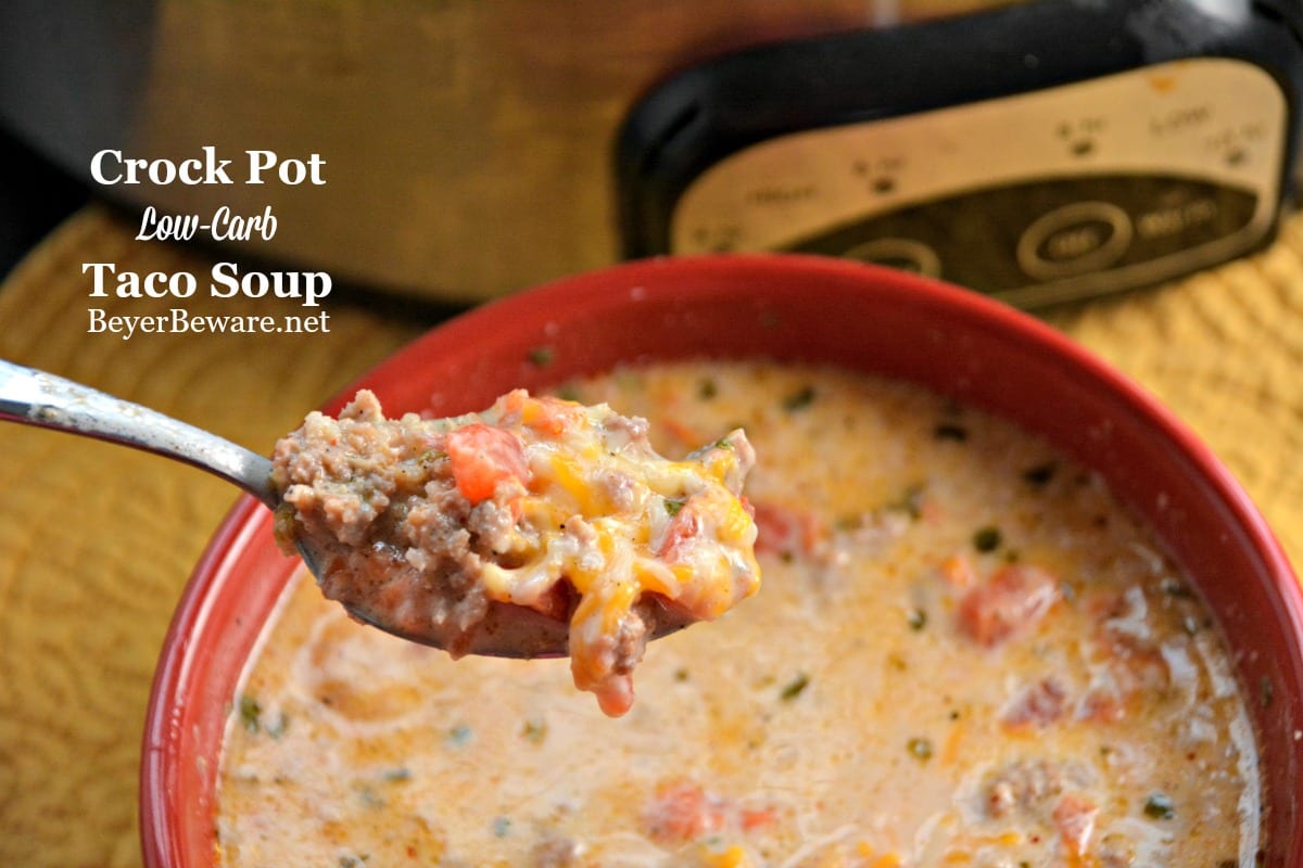 Whether you are eating low-carb, gluten-free, or a keto diet, this crock pot low-carb taco soup is sure to leave all loving it regardless of if you are on a diet or not.
