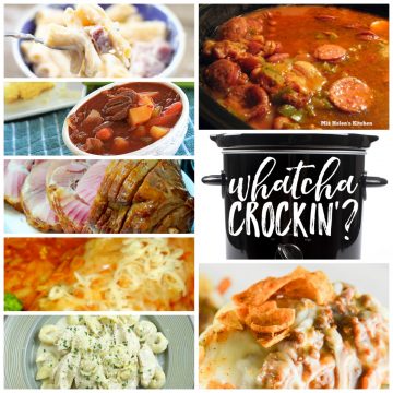 This week's Whatcha Crockin' crock pot recipes include Slow Cooker Cajun Red Beans and Rice, Ham and Cheese Pasta Bake, Slow Cooker Beef Stew, Crock Pot Chicken Alfredo Tortellini, Crock Pot Taco Bake, Crock Pot Garlic Honey Mustard Ham, Slow Cooked Spanish Chicken With Chorizo Spiced Rice and much more!