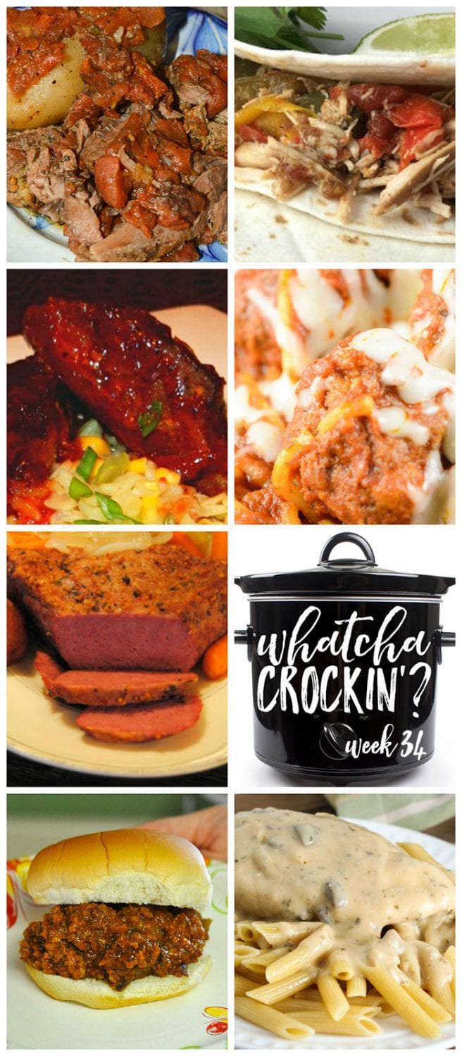 This week's Whatcha Crockin' crock pot recipes include Crock Pot Chicken Fajitas, Creamy Herbed Chicken, Crock Pot Spaghetti with Homemade Meatballs, Crock Pot Sloppy Joes, Slow Cooker Fiesta Barbecue Country Ribs, Slow Cooker Corned Beef and Vegetables, Slow Cooker Greek Beef and Potatoes and much more!