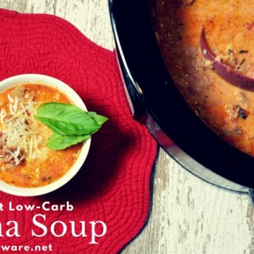 Creamy, rich, and meaty make this crock pot low-carb lasagna soup recipe a hearty one I will make over and over. Perfect keto recipe and for Atkins diets!