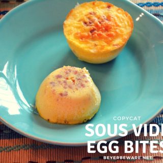 These copycat sous vide egg bites recipe have a velvety smooth texture for an on-the-go low-carb, high-protein breakfast.