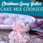 Christmas cake mix gooey butter cookies are a light and fluffy cake mix Christmas cookie made with just for ingredients.