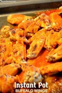 These Instant Pot Buffalo wings were quick to make chicken buffalo wings yet resulted in fall of the bone tenderness all while being drenched in an easy butter and Franks hot sauce buffalo sauce.