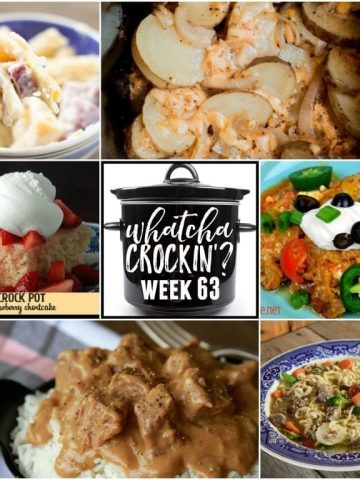 This week’s Whatcha Crockin’ crock pot recipes include Slow Cooker Campfire Potatoes, Ham and Cheese Pasta Bake, Crock Pot Strawberry Shortcake, Instant Pot Beef Ramen Bowls, Crock Pot Low-Carb Taco Lasagna, Slow Cooker Beef Tips and Rice, Slow Cooker Cabbage Kielbasa Soup and more!