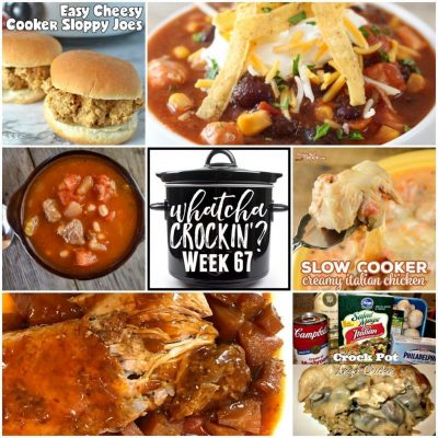 This week’s Whatcha Crockin’ crock pot recipes include Crock Pot Sweet and Sour Pork Loin with Pineapple, Crock Pot Chicken Tortilla Soup, Crock Pot Angel Chicken, Instant Pot Beef and Barley Soup, Slow Cooker Creamy Italian Chicken, Easy Cheesy Slow Cooker Sloppy Joes, Easy Buffalo Chicken Dip.