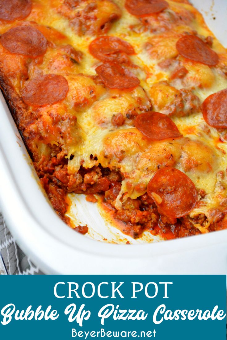 Crockpot Pizza Casserole - Suburban Simplicity