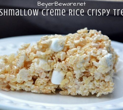 Rice krispie treats with marshmallow fluff discount