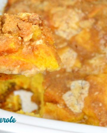 Crock Pot French toast casserole is a rich caramelized French toast recipe with rich maple flavors and the combination of a crumb top with a caramel bottom and fluffy bread middle.