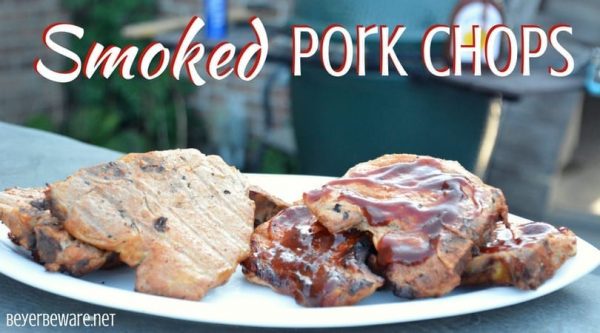 Smoked pork chops don't have to be something you have to just eat outside of home thanks to these simple directions and ingredients you too can smoke your own pork chops on your home smoker or big green egg.