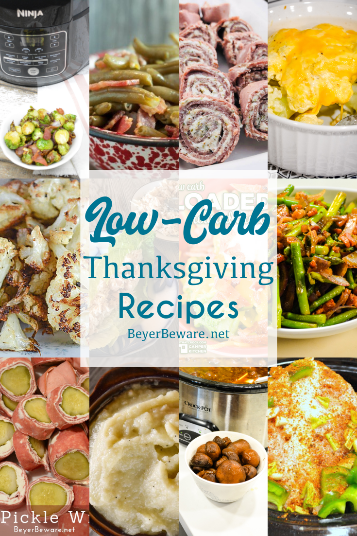 Low-Carb Thanksgiving Day recipes to help you feed all of your guests breakfast, lunch, and dinner without feeling like they missed out on their favorites.