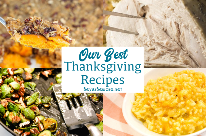 Thanksgiving is just a week away, and we decided you all needed to know our best Thanksgiving recipes for inspiration. We have brought you our family's favorites on the big holiday. Everything from appetizers to side dishes to the turkey as well as salads and cocktails are included in our best Thanksgiving recipes.