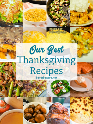 Thanksgiving is just a week away, and we decided you all needed to know our best Thanksgiving recipes for inspiration. We have brought you our family's favorites on the big holiday. Everything from appetizers to side dishes to the turkey as well as salads and cocktails are included in our best Thanksgiving recipes.