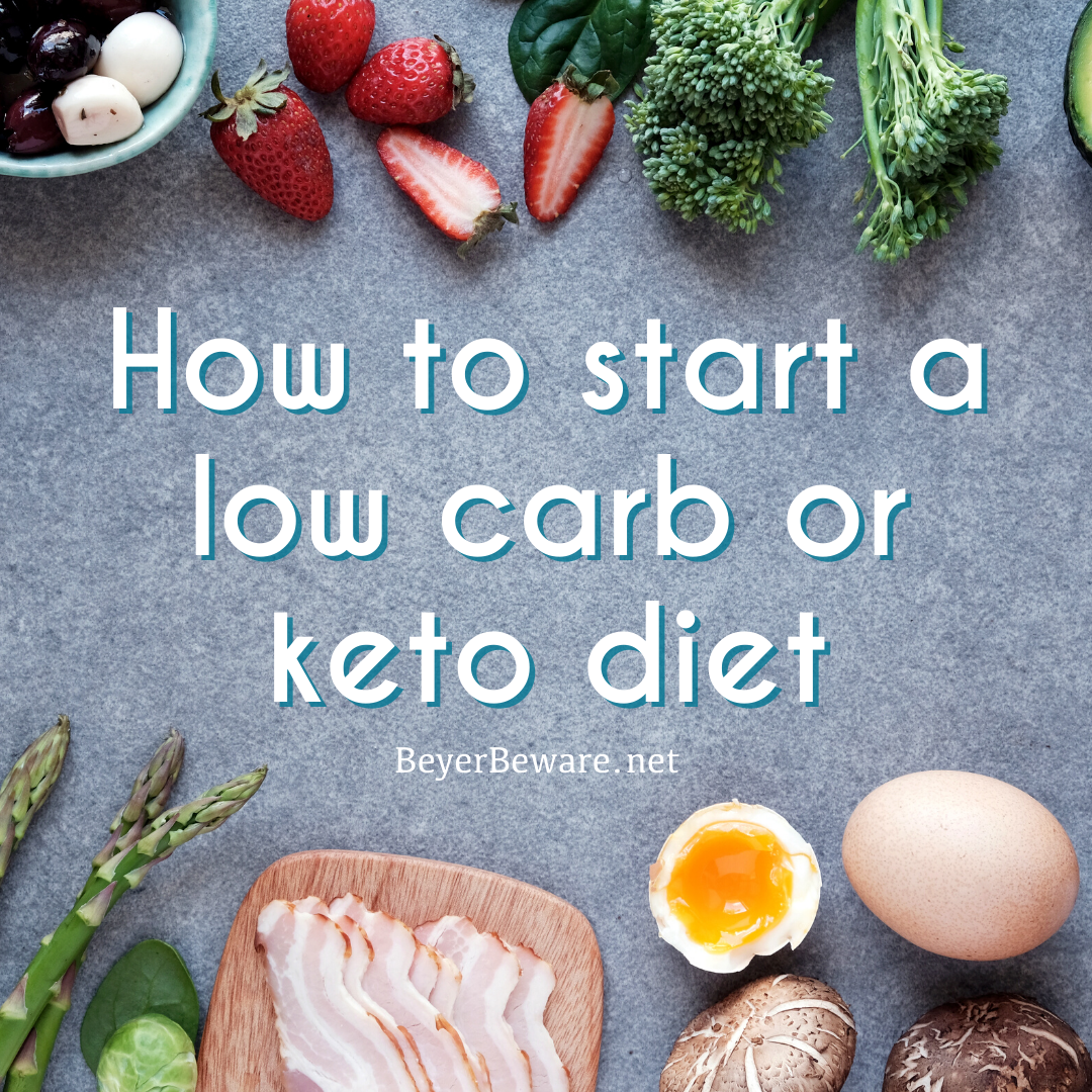 How to start a low carb or keto diet - Food lists, meal plans, and recipes for helping be successful on a low carb diet.