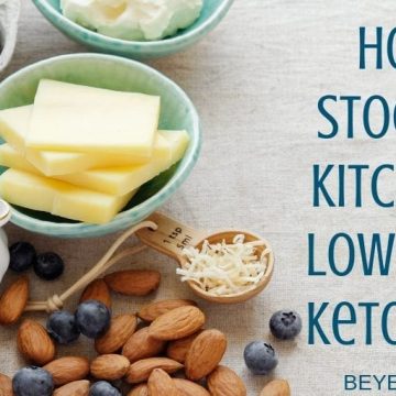 How to stock your kitchen for low carb or keto dieting - Food lists for helping be successful on a low carb diet.
