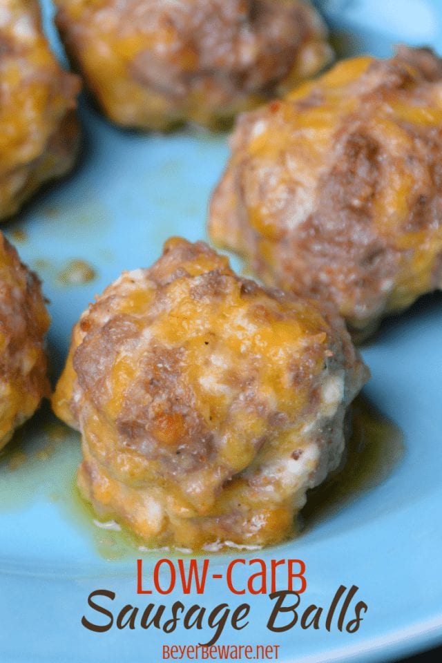 Low-Carb Sausage Balls - Keto Meatballs - Beyer Eats and Drinks