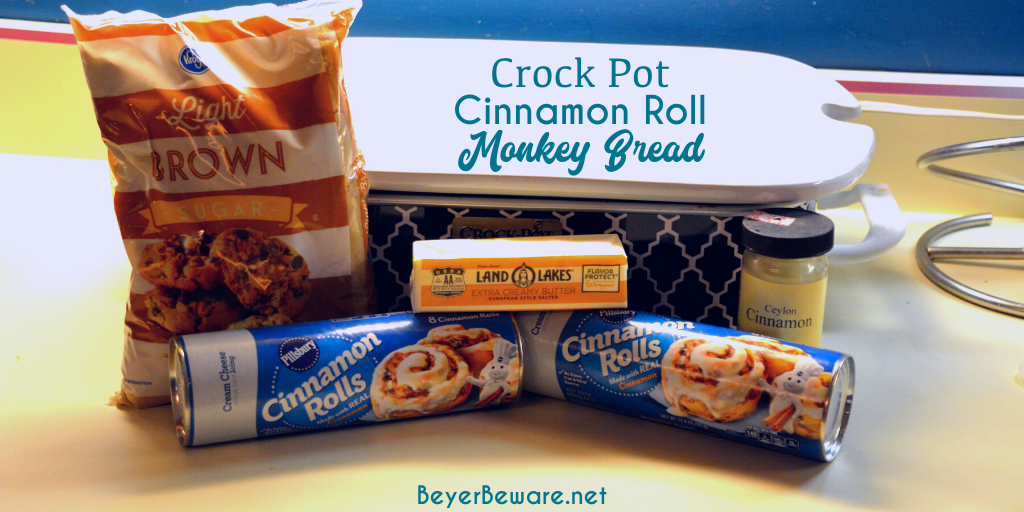 Crock Pot Cinnamon Roll Monkey Bread Ingredients